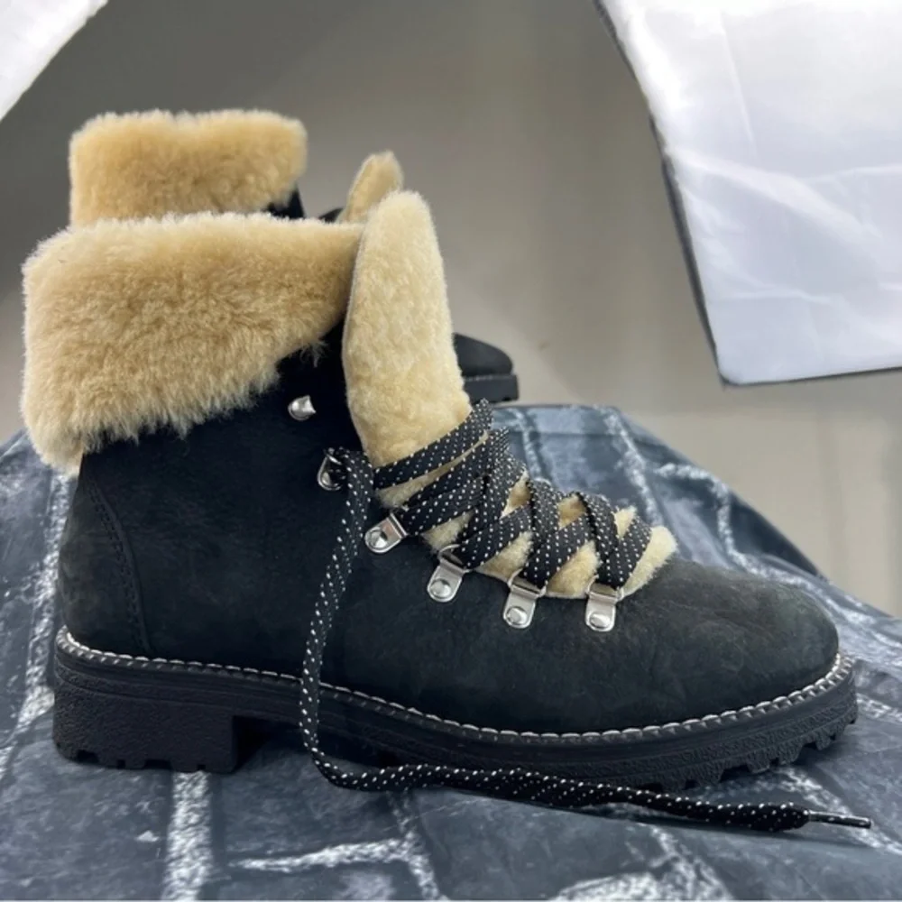 J CREW FUR BOOTS